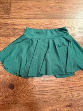 Festival Rave Green Skirt with Shorts for little mermaid costume